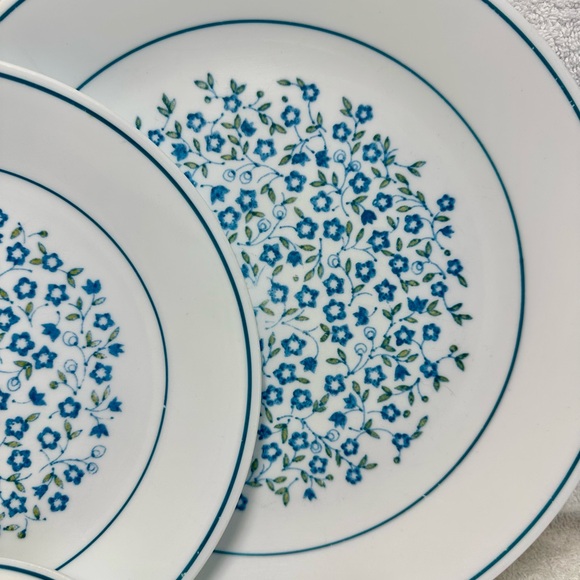 Vintage Corelle Blue Heather 3 pcs- Dinner plate-Salad Plate -Cereal bowl - Picture 6 of 6